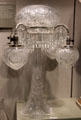 Cut glass electric lamp perhaps from Philadelphia or Connecticut at Corning Museum of Glass. Corning, NY.