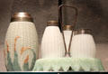 Condiment set in Maize pattern by New England Glass Co. or Libbey Glass Co. at Corning Museum of Glass. Corning, NY.