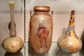 Royal Flemish vases & Colonial vase in Camel pattern by Mount Washington Glass Co. of New Bedford, MA at Corning Museum of Glass. Corning, NY.