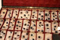 Box of glass eyes by Leopold Blaschka of Germany at Corning Museum of Glass. Corning, NY.