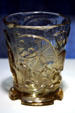 Cut glass St. Hedwig of Silesia beaker either Islamic or Sicilian at Corning Museum of Glass. Corning, NY.