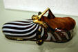 Venetian glass shoe at Corning Museum of Glass. Corning, NY.