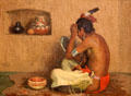 Making up Time painting by Eanger Irving Couse at Rockwell Museum of Art. Corning, NY.