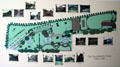 Landscape plan for Hyde-Cunningham-Hoopes house campus by Brett & Hall architects which now form The Hyde Collection. Glens Falls, NY.