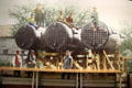 Photo mural of boilers of original Roycroft Campus Powerhouse. East Aurora, NY.