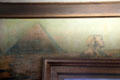 Lobby mural showing Egyptian pyramids by Alexis Fournier at Roycroft Inn. East Aurora, NY.