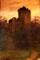 Sunset on Monticello on Hudson River painting by Alexis Fournier of Roycroft at Elbert Hubbard Roycroft Museum. East Aurora, NY.