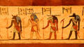 Detail of Egyptian coffin of Pa-Debehu-Aset at Memorial Art Gallery. Rochester, NY.