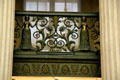 Metal railings of Federal Hall. New York, NY.