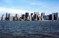 New York City skyline seen from Ellis Island. New York, NY.