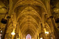 Gothic ceiling of St. Patrick's Old Cathedral. New York, NY.
