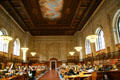 Main reading room of New York Public Library. New York, NY.
