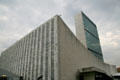 United Nations Secretariat Building over north end of General Assembly Hall. New York, NY.
