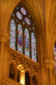 Stained glass of St. Patrick's Cathedral. New York, NY.