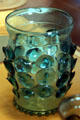German blown-blue-glass beaker with prunts at The Cloisters. New York, NY.