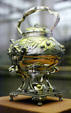 Silver samovar at Metropolitan Museum of Art. New York, NY.