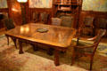 Art nouveau Wisteria dining room table at Metropolitan Museum of Art. New York, NY