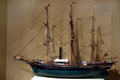 Model of Steamship City of Savannah, first steamship to cross the Atlantic was built in New York at Museum of the City of New York. New York, NY.