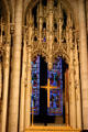 Neo-Gothic details in Riverside Church. New York, NY.