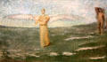 Tobias & the Angel painting by Thomas Wilmer Dewing at Metropolitan Museum of Art. New York, NY.