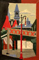 Jefferson Market, New York painting by Stuart Davis at Metropolitan Museum of Art. New York, NY.
