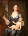 Mrs. Francis Brinley son Francis portrait by John Smibert at Metropolitan Museum of Art. New York, NY.