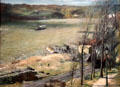 Up the Hudson painting by George Bellows at Metropolitan Museum of Art. New York, NY.