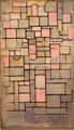 Tableau Composition 8 painting by Piet Mondrian at Guggenheim Museum. New York City, NY.