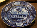 Baltimore & Ohio Railroad earthenware plate by Enoch Wood & Sons of Stoke-on-Trent, England at Brooklyn Museum. Brooklyn, NY.