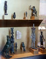 Collection of Egyptian god statues at Brooklyn Museum. Brooklyn, NY.