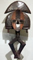 Reliquary figure by Kota artist from Eastern Gabon at Brooklyn Museum. Brooklyn, NY.