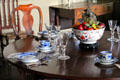 Dining room table setting at Conference House. Staten Island, NY.