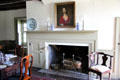 Dining room fireplace at Conference House. Staten Island, NY.
