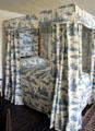 Canopied bed at Conference House. Staten Island, NY.
