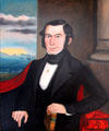 Portrait of Captain Isaac Cole at Historic Richmond Town Museum. Staten Island, NY.