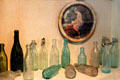 Collection of Staten Island beer bottles at Historic Richmond Town Museum. Staten Island, NY.