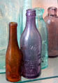 Collection of siphon bottles at Historic Richmond Town Museum. Staten Island, NY.