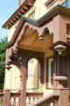 Finials on porch of Lindenwald. Kinderhook, NY.
