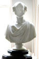 Marble bust of Martin Van Buren by Hiram Powers in library at Lindenwald. Kinderhook, NY.