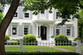 Front entrance to Hannibal French House. Sag Harbor, NY.