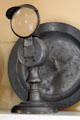 Whale oil lamp with lens to focus light at Home Sweet Home Museum. East Hampton, NY.
