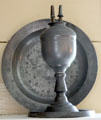 Pewter whale oil lamp at Home Sweet Home Museum. East Hampton, NY.