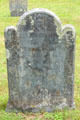 Old tombstone in South End Burying Grounds. East Hampton, NY.