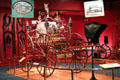 Fire company's parade hose carriage by Rumsey Manuf. Co. of Seneca Falls, NY at carriage collection of Long Island Museum. Stony Brook, NY.