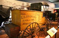Peddler's wagon used by L.L. Brown's Cash Store in Hebron, NY at carriage collection of Long Island Museum. Stony Brook, NY.