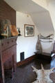 Fireplace in Gun Room at Roosevelt's House Sagamore Hill NHS. Cove Neck, NY.
