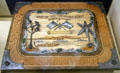 Presentation box commemorating visit of Great White Fleet to New Zealand at Old Orchard Museum at Sagamore Hill NHS. Cove Neck, NY.