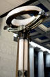 Modern retro lamps in lobby of State Capitol. Columbus, OH.