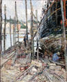 The Caulker painting by Childe Hassam at Cincinnati Art Museum. Cincinnati, OH.
