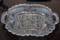 Pressed glass tray by possibly by Boston & Sandwich Glass Co. at Toledo Glass Pavilion. Toledo, OH.